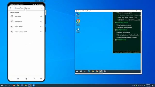 Use Your Old Mobile as a Second Monitor without Internet Connection and Mirror & Control | Wi-Fi LA