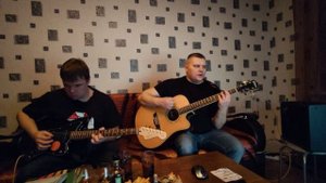 Сектор Газа - Лайф . Кавер   на гитарах   Соло  вокал  ритм  .