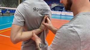 Растяжка надостной мышцы! Очень важно для волейболистов.