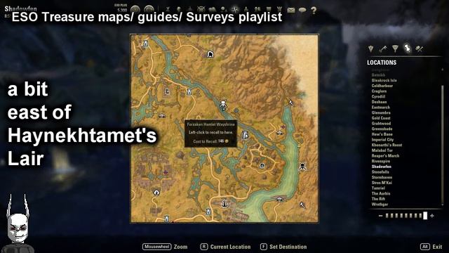Shadowfen Treasure Map 2 [Elder Scrolls Online ESO]