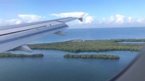 Landing at the Norman Manley International Airport(KIN) Kingston Jamaica