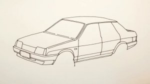 Автомобиль Лада ВАЗ-21099 ★ Как Нарисовать Машину Лада
