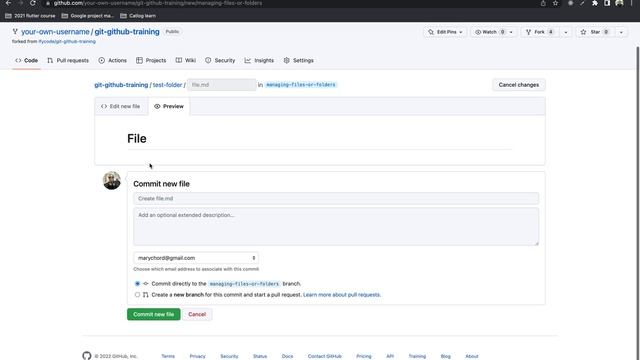 Git and Github training #7: Github UI - Managing files or folders (Create, edit and delete) смотреть онлайн