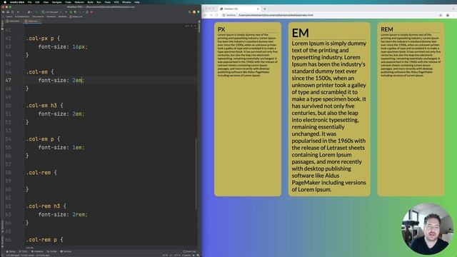 Tamaños para TEXTOS en CSS.? Te enseño la diferencia entre PX, EM y REM. смотреть онлайн