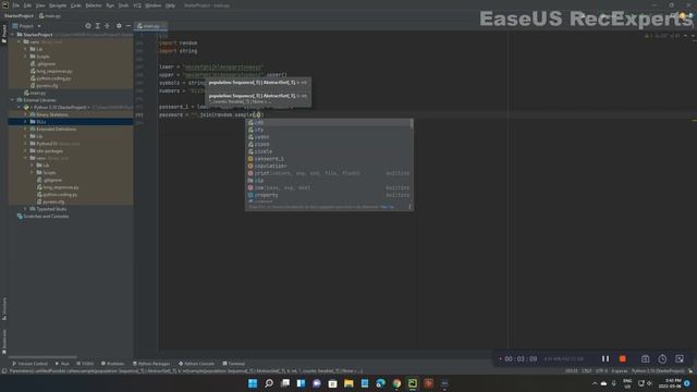 Random generating a password in python - Coding with chad смотреть онлайн