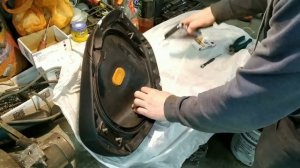 ПЕРЕТЯЖКА СИДЕНИЯ НА HONDA DIO AF35