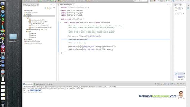 Java OCPJP: Path and File Class (Topic 9)
