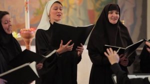 Хор в кадре: «Французская рождественская колядка». Сестринский хор Свято-Елисаветинского монастыря