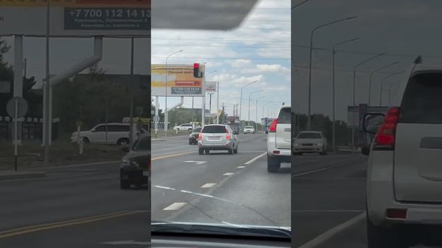 Казахстан. Выезд из Караганды в сторону трассы на Нур Султан / Астана. Kazakhstan. The roads. July