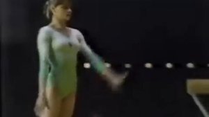 Emilia Eberle and Nadia Comăneci retro tokyo 1979