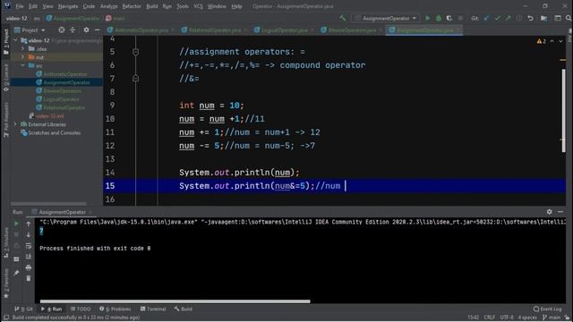 Assignment Operators in Java | Type Casting with example [HINDI]
