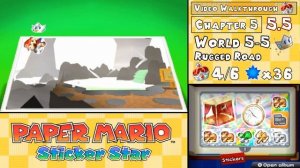 Paper Mario: Sticker Star Walkthrough 5.5 (World 5-5) Rugged Road