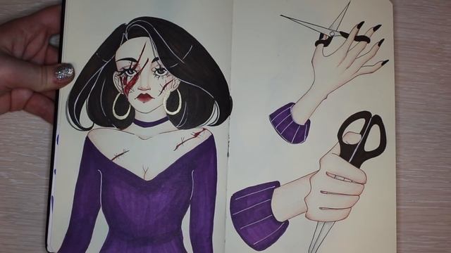Обзор скетчбука 17+ / Кровавый челлендж и немного Кузко / Часть 1 смотреть онлайн
