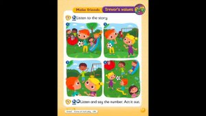 Kids Box 1, Unit 2.8 Trevor's values - Make friends. Listen to the story.