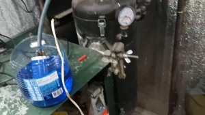 печка 3 в 1 на отработке, на электричестве, на дровах с водяным контуром. отопление в гараже.