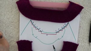 Ч.4 Ширина регланных линий-углубление горловины, точки разворотов по спинке. Реглан сверху
