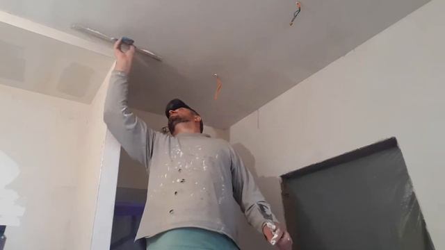 Как шпаклевать потолок. Часть 1-я смотреть онлайн