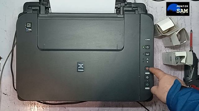 Сброс памперса Canon G3400, отказывается печатать... смотреть онлайн