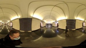 Верхние Лихоборы. Московское Метро. 4К 360 VR Video. Moscow Subway.