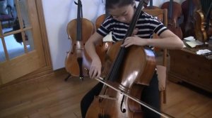 Amati model cello, 60 years old wood played by 13 y.o. young talent Vanny Hu more info flocello.com