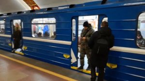 Минский метрополитен, уехал со станции Институт культуры на поезде метро