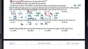 HOÁ 12 - GIẢI ĐỀ B1 - 25/3/22