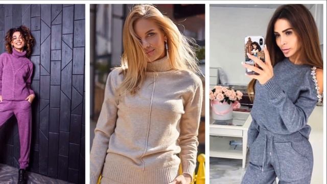 ВЯЗАНЫЙ ЖЕНСКИЙ КОСТЮМ ОСЕНЬ-ЗИМА 2019-2020 / ВЯЗАНАЯ МОДА / МОДНЫЕ ТЕНДЕНЦИИ