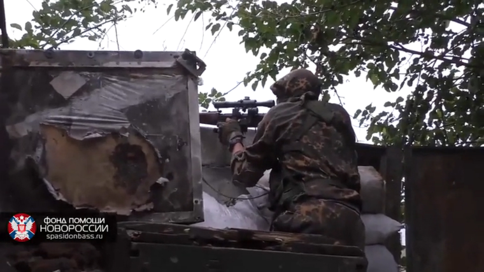 SpasiDonbass.ru : Охота на снайперов ВСУ. Александровка, предместье Марьинки.  