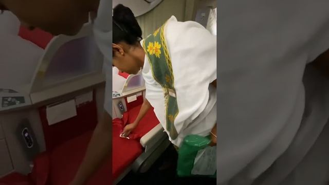 Бизнес-класс и эконом-класс Boeing 787-8 Dreamliner Ethiopian Airlines