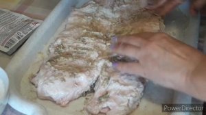 Рулет из свиной брюшины. Самый простой рецепт.