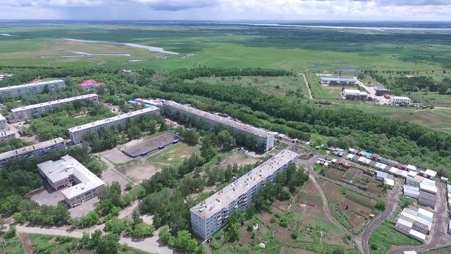 Благовещенск Моховая падь с высоты птичьего полета. Аэросъемка HD