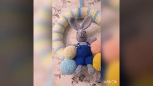 Пасхальный Венок мальчишка Зайчишка.