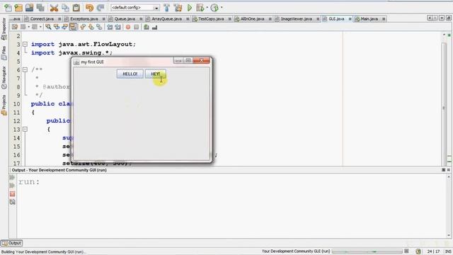Tut 006 GUI in Java FlowLayout смотреть онлайн