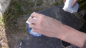 Покраска Авто Самодельной краской-гравитексом из пенопласта...