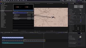 Анимация полета по карте в FINAL CUT PRO с помощью плагина FCPX Maps 1.1. Траектория на карте.