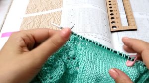 Мятный джемпер спицами Квадратная пройма Мастер класс