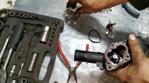 Замена термостата 1,5 dci Renault Scenic 3 (Megan ) (636)