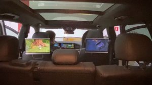 Mercedes GLS / GLE 167 кузов - мониторы для задних пассажиров и мультимедиа впереди