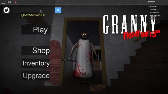 CÓDIGO DA GRANNY NO ROBLOX! Granny code on roblox!