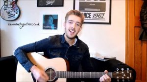 The Beatles - Saw Her Standing There acoustic guitar lesson - 4 chord song!