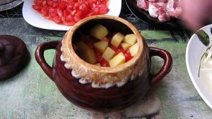 Щи крестьянские в горшочке