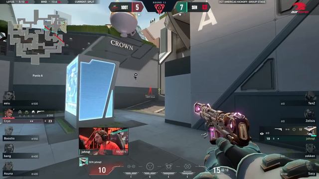 100 Thieves x Sentinels (Mapa 3: Split) | VCT Americas Kickoff смотреть онлайн