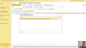 1С: Передача данных в ФГИС ЦС: создание и отправка сводного рапорта