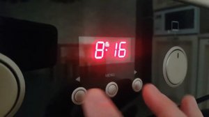 Установка времени!  Духовой шкаф HANSA