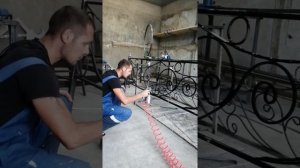 Компрессор Патриот 400/100 покраска оградки