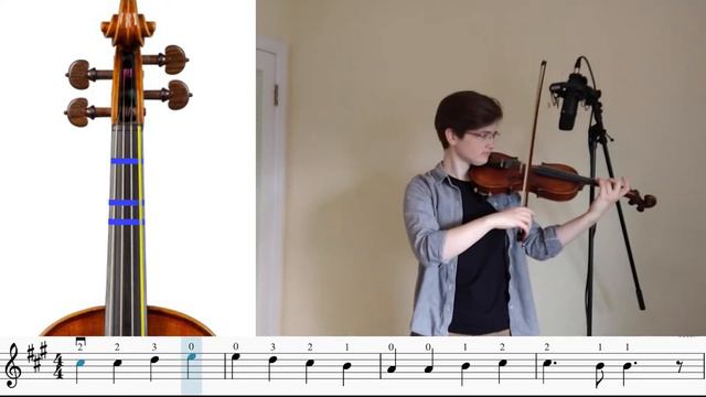 Ode to Joy violin play along (beginner classical) смотреть онлайн