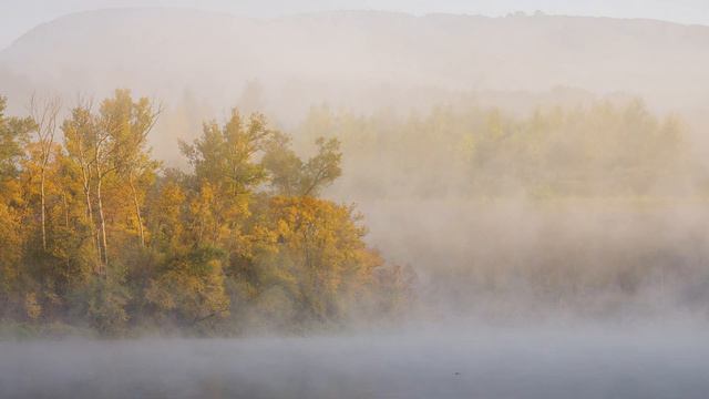 Осеннее утро на реке Белой / Foggy autumn morning on the Belaya river смотреть онлайн