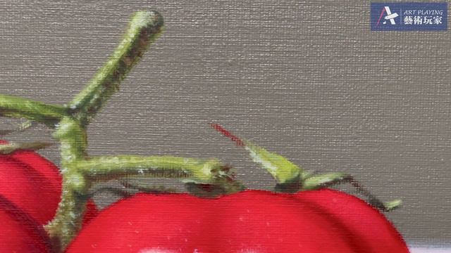 超寫實大蕃茄-翁家鐸油畫作品。Hyperrealism oil painting works by Weng Jia Duo。點選影片中CC字幕。CC auto translation смотреть онлайн
