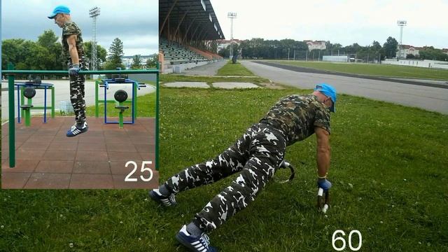 73 отжимания на кольцах (Личный рекорд), через 15 минут, 35 на брусьях смотреть онлайн