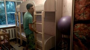 Двухъярусная складная кровать своими руками